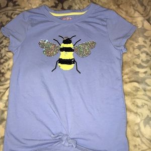 Cat and Jack Reversible Bee tee
